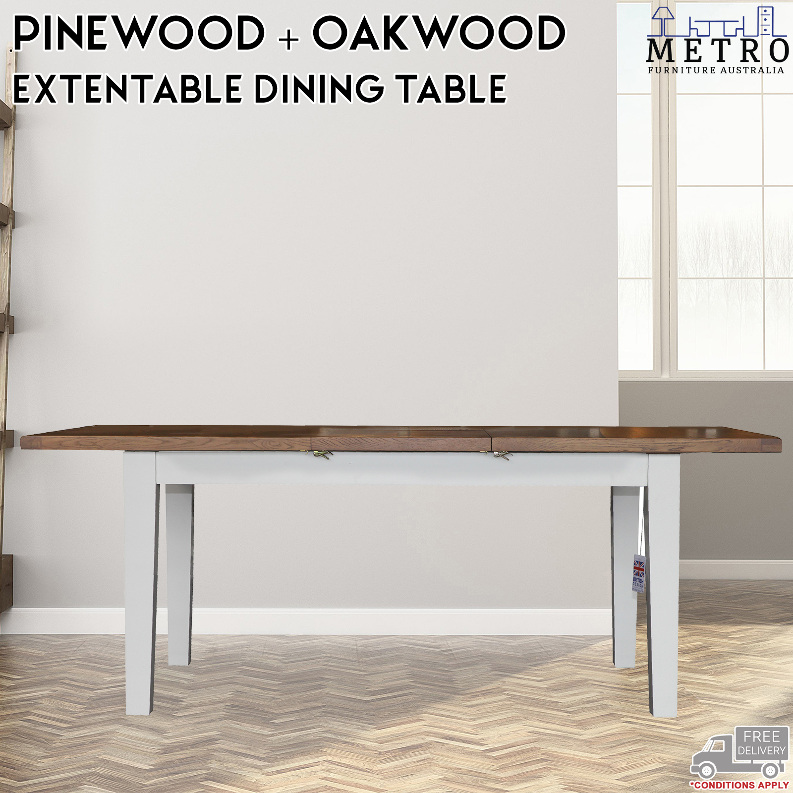 New Extendable White Medium Large Dining Table Pinwood Table Dining Room Table Ebay